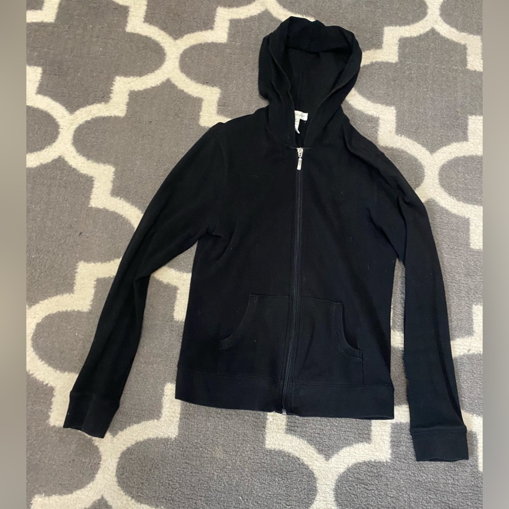 Ambiance Apparel Back Zip up Jacket with Hood